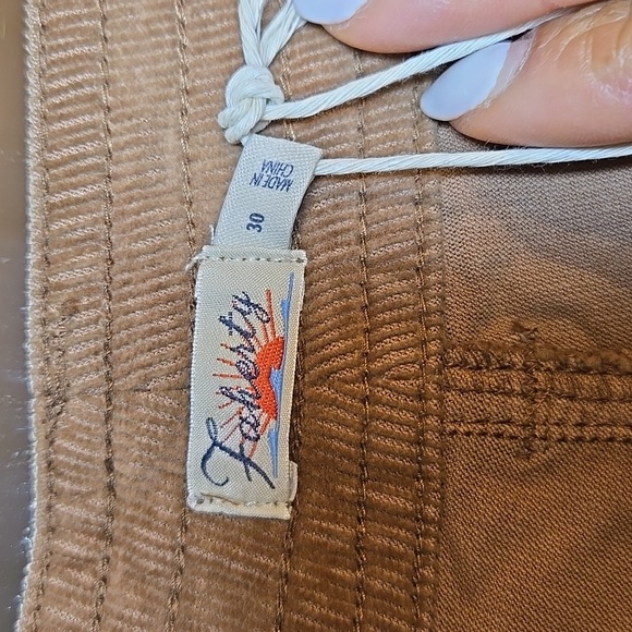 Faherty Wide Leg Pants in Brown - Picture 9 of 16